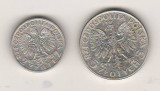 SV * Polonia LOT 2 + 5 ZLOTI 1832 - 1933 * ARGINT * monede interbelice