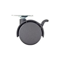 Roti mobila plate plastic, frana, set 4 - 40 mm, DSH 410307
