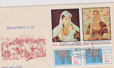 FDC BALKANFILA III / 1971 foto