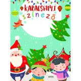 Kar&aacute;csonyi sz&iacute;nező - sz&iacute;nes ceruz&aacute;kkal