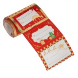Etichete Autocolante Cadouri Crăciun, Fără Brand, 6.5x4cm, Set 60 Bucăți, Multicolor, Oem