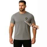 Tricou Protectie Anti-Injunghiere Linovit, Fibra Carbon, Gri, Marime M, Rezistent Cutit/Foarfece