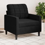 Gossi fotoliu canapea, negru, 60 cm, catifea