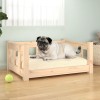 Gossi pat pentru caini, 65,5x50,5x28 cm, lemn masiv de pin
