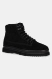 Gant pantofi de piele &icirc;ntoarsă Blistown culoarea negru, 31643136