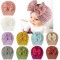 Caciulita tip turban cu fundita din tulle aplicata (Marime Disponibila: 6-9