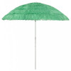 Umbrelă de plajă Hawaii, verde, 240 cm, vidaXL