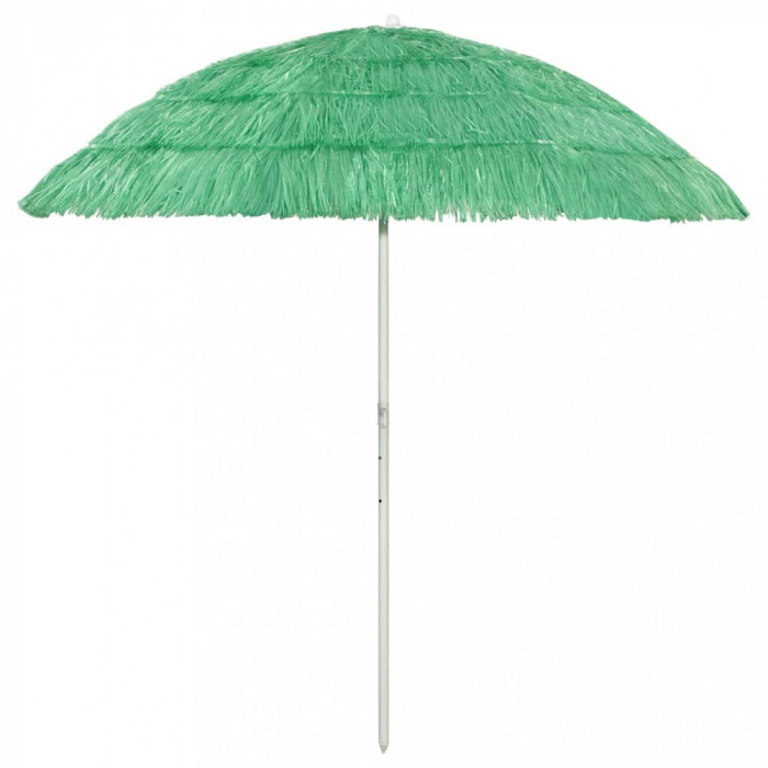 Umbrelă de plajă Hawaii, verde, 240 cm