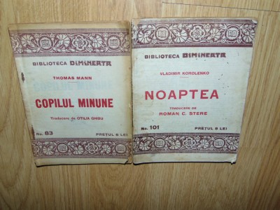 COLECTIA BIBLIOTECA DIMINEATA NR:83,101 foto