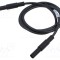 Cablu de măsurare Hirschmann 16A 1m mufă banană 4 mm negru