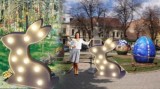 Iepure luminos de exterior 1,5m inaltime, figurina luminoasa Paste, iluminat festiv Paste, decoratiune gigant