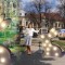 Iepure luminos de exterior 1,5m inaltime, figurina luminoasa Paste, iluminat festiv Paste, decoratiune gigant