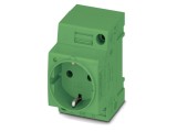 Conector alimentare AC 16A 3 pini soclu mamă PHOENIX CONTACT 0804027 pentru șină DIN
