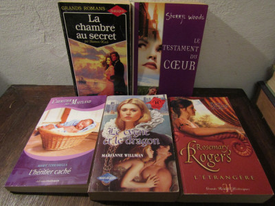 Pachet 5 romane GENUL ROMANCE &amp;icirc;n limba franceză foto