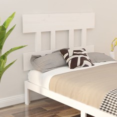 vidaXL Tăblie de pat, alb, 93,5x3x81 cm, lemn masiv de pin