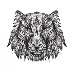 Sticker decorativ, Leu, 55 cm, 1144STK
