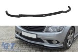Spoiler Maxton Design potrivit pentru bara de protectie frontala A Design pe Mercedes C-Class W204 2007-2010, culoare carbon Performance AutoTuning