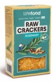 Lifecrackers Bio cu Rozmarin Lifefood 90g - Raw, Vegan, Fara Gluten, Fara Lactoza, Handmade