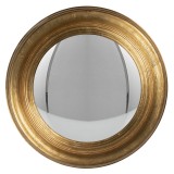 Cumpara ieftin Oglinda perete lemn auriu 34x4 cm