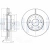 DELPHI BG3861C Disc frana