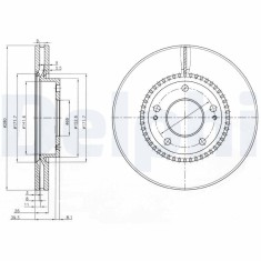 DELPHI BG3861C Disc frana