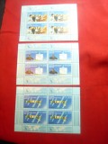 Set 3 Blocuri DDR 1988 Intercosmos URSS- DDR, Nestampilat