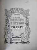 Partitura veche pian: Studii Carl Czerny OP. 740 (699) - nr. 17-24