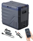 Cumpara ieftin Lada Frigorifica Electrica Smart Flexzon, Control prin Aplicatie, Bluetooth, 12V 24V, 100-240V, 43.6L - Gri