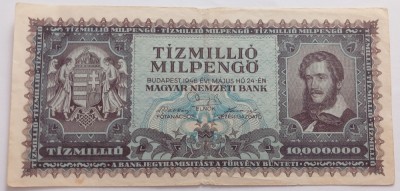 Ungaria , 10.000.000 Pengo 1946 foto
