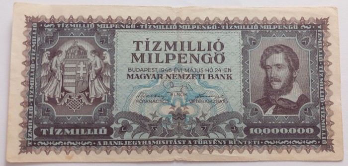 Ungaria , 10.000.000 Pengo 1946
