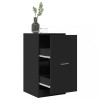 Gossi dulap de farmacie, negru, 40x41x77,5 cm, lemn prelucrat