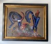 Coridă, U/C de artistul Gheorghe Lungu, Scene lupta, Acrilic, Altul