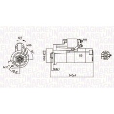 Electromotor Mitsubishi Pajero 2 (V3 W, Pajero 3 (V7 W, Pajero 4 (V8 W, Pajero 4 Van (V9 , 2.8 TD (V46W, V26W), 3.2 DI-D (V68W, V78W), 3.2 DI-D 4WD (