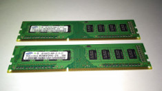 Memorie Ram 2 x 1 Gb DDR3 PC Samsung/ 1066 Mhz PC3-8500U (118E) foto