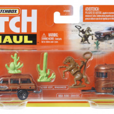 Matchbox Hitchhaul Set 2 Vehicule MBX Rodeo 1988 Jeep Wagoneer