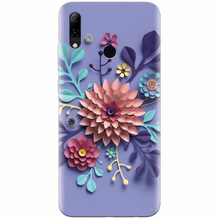 Husa silicon pentru Huawei P Smart 2019, Flower Artwork