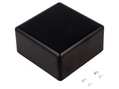 Carcasă universală SENSES ABS neagră 69x69x37mm foto