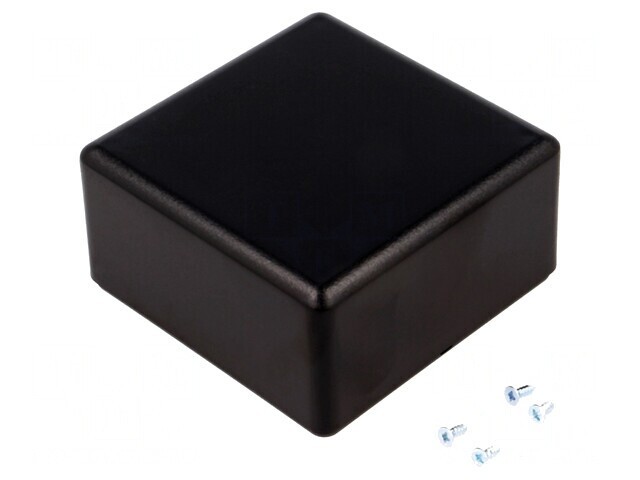 Carcasă universală SENSES ABS neagră 69x69x37mm
