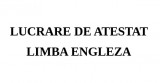 Atestat engleza