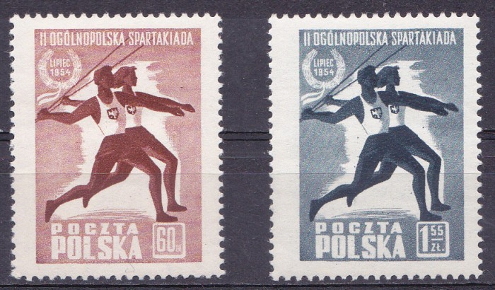 TSV % - 1954 MICHEL 864-865 POLONIA, MNH/** LUX