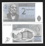 ESTONIA 2 KROONI / COROANE 1992 [1] P- 70a , UNC , necirculata