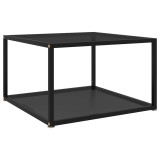 Cumpara ieftin Masuta de cafea, negru, 60x60x35 cm, sticla securizata