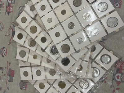 Mini-colectie 120 monede romanesti diferite foto