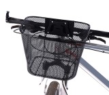 Cos metalic pentru bicicleta cu maner, demontabil, conceput pentru a fi montat