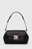 Dkny poseta de piele culoarea negru