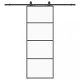 Cumpara ieftin Usa glisanta cu set de feronerie neagra 76x205 cm Sticla ESG