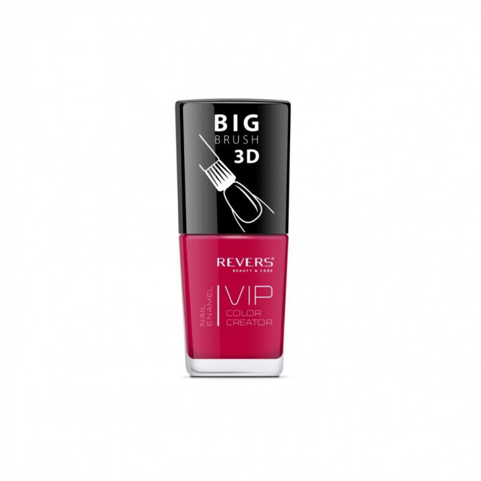 Lac de unghii Vip, 3D, Revers, rosu inchis, 12 ml, Nr 084 - mat