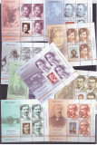 Romania 2018-ROMANI GENALI(1)-Set de 9 minicoli cu 3 timbre si o vinieta, Nestampilat