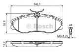 Set placute frana,frana disc NISSAN TERRANO II (R20) (1992 - 2007) BOSCH 0 986 424 204