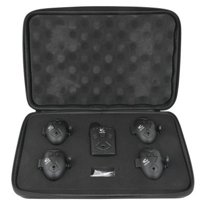 Set avertizoare wireless cu vibratie Baracuda RF5618, 4 buc/set si receptor, negru foto